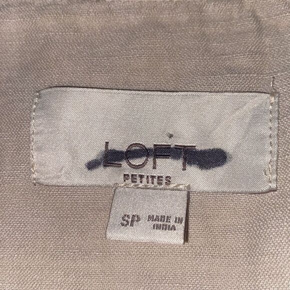 Loft Cotton Linen Blend Twill Utility Jacket Cream‎ SP - Picture 14 of 16